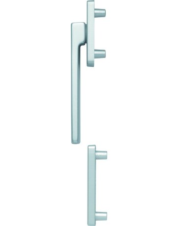 Bild Fenstertür- Halbgarnitur, Profilzylinder gelocht, Austin 0769KH/51N/51NS, Nockendurchmesser 10, Aluminium naturfarbig - HOPPE-0