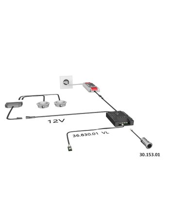 Bild MultiSwitch2 Schalter /Dimmer zum Einbohren, 3m LTG - Halemeier-1