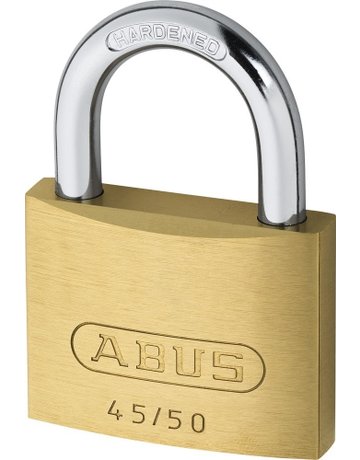 Bild AV - Vorhangschloss 45/50 5 Schl., Messing massiv - ABUS-1