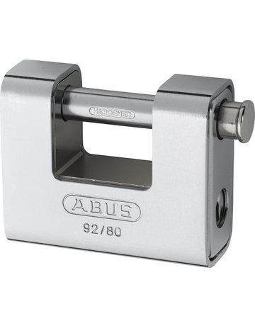 Bild AV - Vorhangschloss, Monobloc 92/80, Messing massiv - ABUS-1