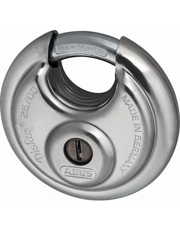 Bild AV - Vorhangschloss, Diskus 26WY/80, Edelstahl edelstahl - ABUS-1