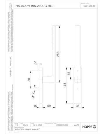 Bild HS-Grt.,UG,verkehrsweiß Toulon HS-0737/419N-AS innen - HOPPE-1