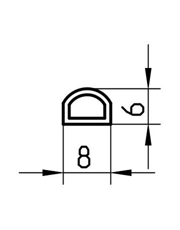 Bild Dichtprofil TECTUS TEG 10 schwarz - SIMONSWERK-2