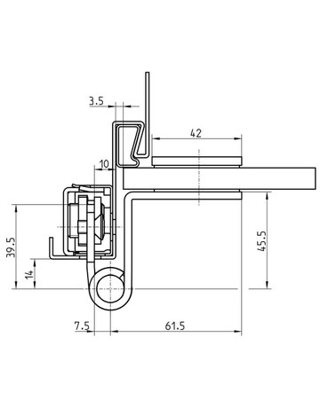Bild Glastürband VARIANT VXG 7780/100 K N 2tlg, kantig, edelstahl matt - SIMONSWERK-4