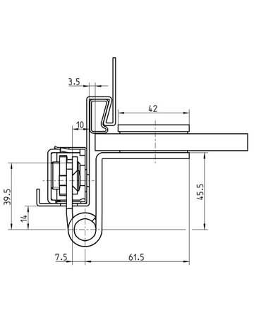 Bild Glastürband VARIANT VXG 7780/100 N 2tlg, rund, edelstahl matt - SIMONSWERK-4