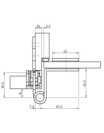 Bild Glastürband VARIANT VXG 7780/120 K N 2tlg, kantig, edelstahl matt - SIMONSWERK-3