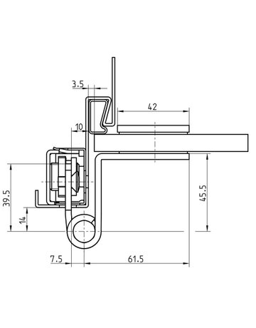 Bild Glastürband VARIANT VXG 7780/120 N 2tlg, rund, edelstahl matt - SIMONSWERK-4