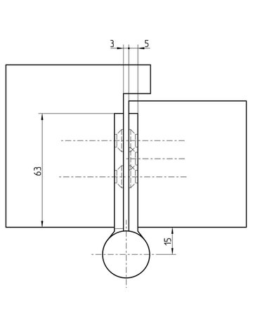 Bild Torb.,T 9/260,Rollenl.260mm,Stift Ø16mm verzinkt - SIMONSWERK-2