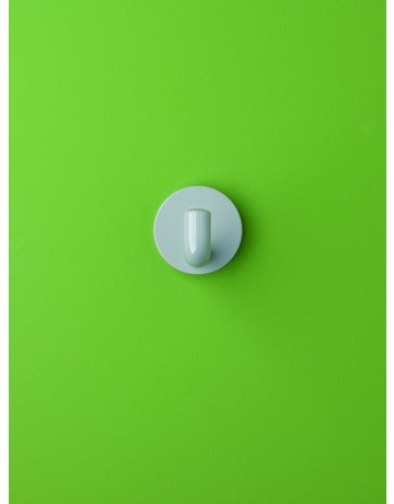 Bild Wand-Haken,Ø70,1fachhak.,mit Rosette 477.90.030,reinweiß - Hewi-1