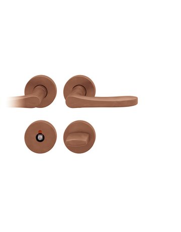 Bild Drückergarnitur 72 1106 Rosette rund ,WC/SS,8(8),DR,h-bronze,TS39-48 - FSB-0