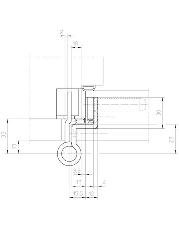 Bild Objektband VARIANT VX 7859/160-4 FD Ø22,5/120kg, schwarz, RAL 9005matt - SIMONSWERK-3