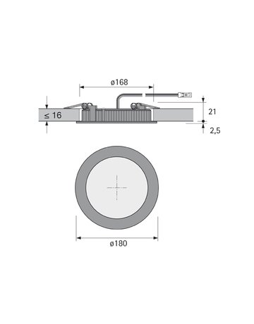 Bild LED Lite Panel S weiß, nw 11W/180x19mm, 1.8m LTG, M2 - Halemeier-1
