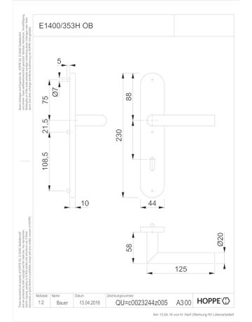 Bild DRG Amsterdam E1400/353H LS oval ,BB72/8,F69,TS 40-45 - HOPPE-1