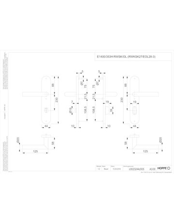 Bild DRG Amsterdam E1400/353H LS oval ,WC/SS78/8 (8 ),F69,TS 40-45 - HOPPE-1