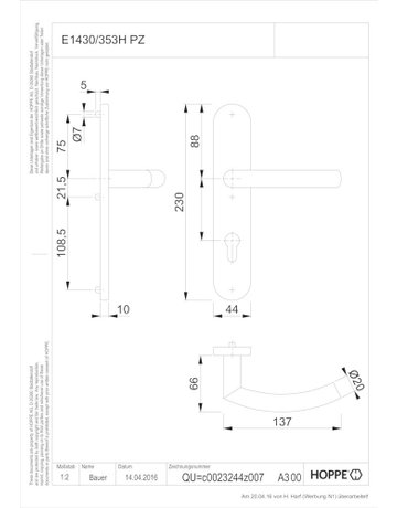Bild DRG Trondheim E1430/353H LS oval ,PZ72/8,F69,TS 40-45 - HOPPE-1
