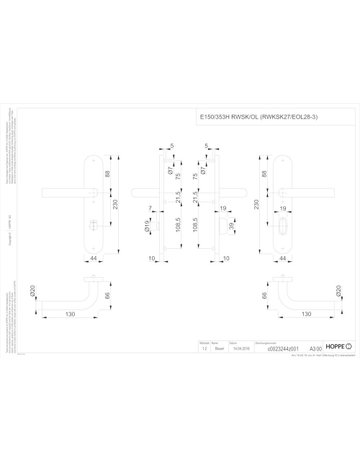 Bild DRG Bonn E150/353H LS oval ,WC/SS78/8 (8 ),F69,TS 40-45 - HOPPE-1