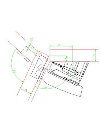 Bild Möbel- Winkeladapter, für Kreuzmontageplatten, 10°, Intermat, 79350 silber - Hettich-2