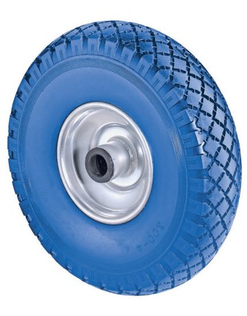 Bild Rad pannensicher C91.262 260mm, Poly blau, Radk. Stahlf., RL, Stollenprofil - BS ROLLEN-0