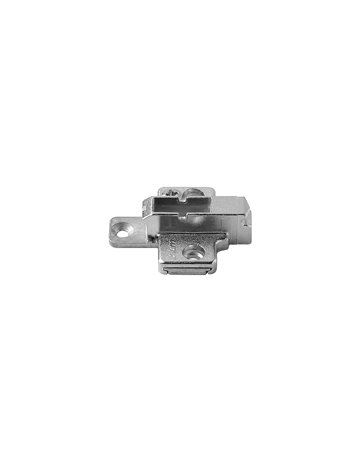 Bild CLIP Montageplatte, kreuz, 6 mm, Zink, Systemschrauben, HV: 2-teilig, vernickelt - Blum-1