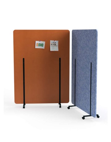 Bild Schallschutz Raumteiler, Stärke 18 mm 1601 x 1200 grau - Topform-1