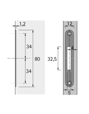 Bild Schließblech Typ 8012 - Hettich-1