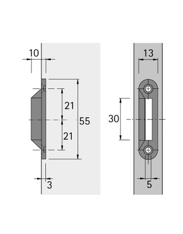Bild Schließwinkel Typ 5514, braun - Hettich-1