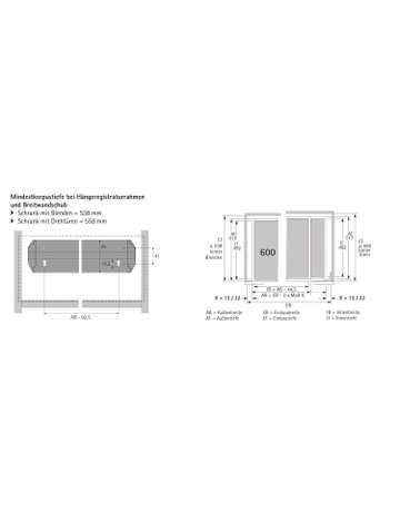 Bild Hängeregistraturrahmen Systema Top 2000, 371 x 517 mm, schwarz - Hettich-1
