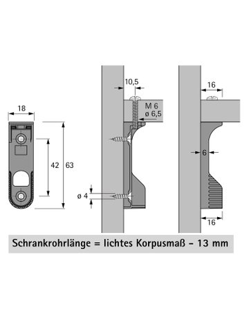 Bild Schrankrohrlager SL 786 - Hettich-1