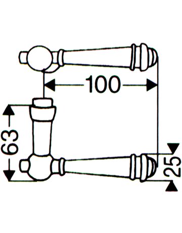 Bild Drückerlochteil 184Z 8 mm ES IV Stahlgrau - Scheitter-1