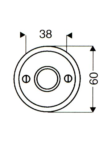 Bild Drückerrosette 284 ES IV Stahlgrau Ø 60 mm - Scheitter-1