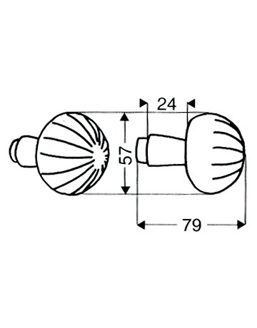 Bild Knopflochteil 3161 drehbar 10 mm EI Rowe - Scheitter-1
