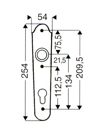 Bild Schutzinnenlangschild SI-270H PZ 92 mm EI Rowe - Scheitter-1