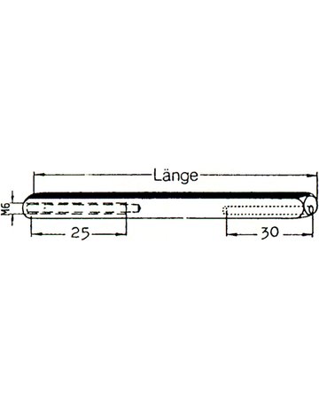 Bild Wechselstift mit M6 Innengewinde 8x110 mm - Scheitter-1