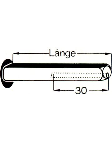 Bild Wechselstift 10x70 mm Durchsteckmontage TS 50-60 mm - Scheitter-1