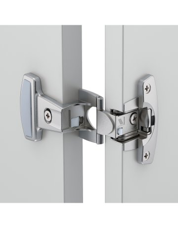 Bild Grundscharnier Selekta Pro 2000 vernickelt 270 °, Auflage 16 mm, mit Spreizmuffen - Hettich-2