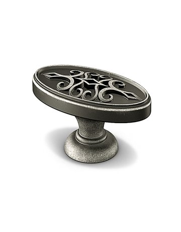Bild Möbel- Knopf, Sertao, 9208064, Breite 23mm, Länge 45mm, Höhe 28mm, Zink, zinnoptik antik - Hettich-0