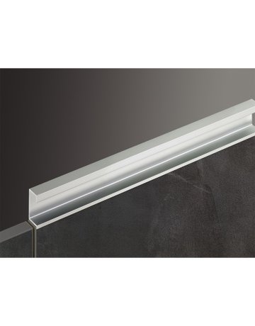 Bild Möbel- Griffleiste, mit Harpunensteg, Seveso 9995122, Länge 2.400mm, Aluminium silber eloxiert - Hettich-1