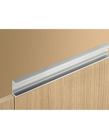 Bild Möbel- Griffleiste, mit Harpunensteg, Seveso 9995122, Länge 2.400mm, Aluminium silber eloxiert - Hettich-6