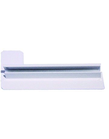 Bild Bank Abschluss 110 mm LM RAL 9016 Sichtbeton (A 150) rechts-1