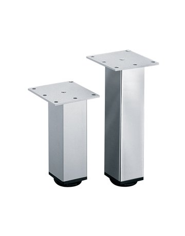 Bild Möbelfuß Lano SQ 46, 100 mm silber eloxiert - Hettich-0