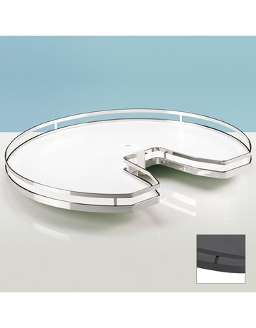 Bild Arena STYLE Rutschstopp Tablarboden Revo 90°, 800 x 800, verchromt, melaminharzbeschichtet, weiß - Hettich-0