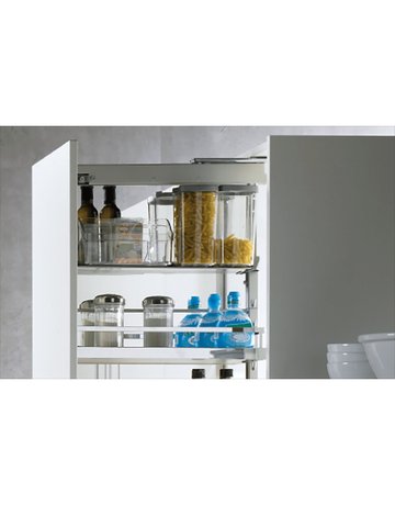 Bild Arena STYLE Rutschstopp Einhängetablare, 350 x 462 x 93 mm, verchromt - Hettich-1
