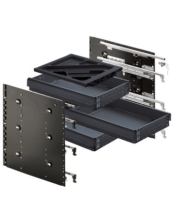 Bild Schnellmontage Container-Set 404 x 530, schwarz - Hettich-0