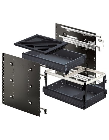 Bild Schnellmontage Container-Set 404 x 730, schwarz - Hettich-0