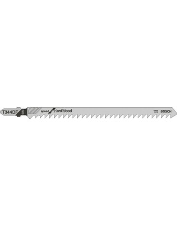 Bild Stichsägeblatt T 344 DF Bosch VE à 5 Stück Speed for Hard Wood-0