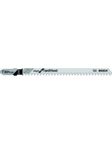 Bild Stichsägeblatt T 301 CDF Bosch VE à 5 Stück Clean for Hard Wood-0