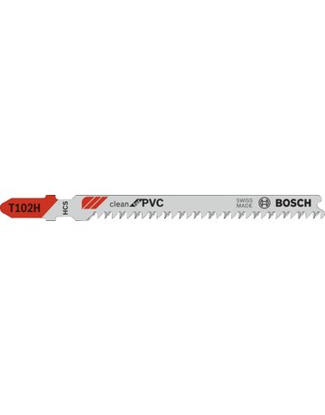 Bild Stichsägeblatt T 102 H Bosch VE à 5 Stück Clean for PVC-0