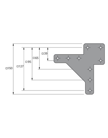 Bild Design-Tischbein Afio 700 mm, Edelstahl gebürstet - Hettich-3
