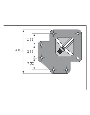 Bild Design-Tischbein Afia 700 mm, Edelstahl gebürstet - Hettich-3