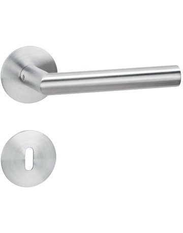 Bild Drücker-Rosettengarnitur Santorin BB Edelstahl mit TS 37-47 mm - Topform-0